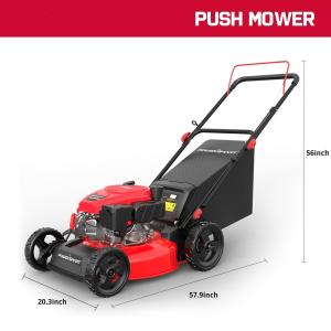 18" Gas Push Lawn Mower with 4-Stroke Engine