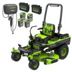 Greenworks 60V Zero Turn Mower with Batteries