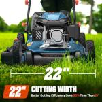 SENIX 22" 3-in-1 Gas Self-Propelled Lawn Mower