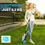 9" Mini Cordless Lawn Mower for Small Spaces