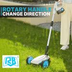 9" Mini Cordless Lawn Mower for Small Spaces