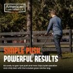 14-Inch Push Reel Lawn Mower with Grass Catcher