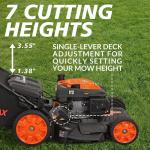 22" 201cc 6-Speed Gas Walk Behind Mower