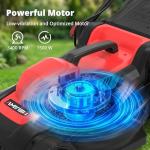 AMERISUN 14-Inch Electric Lawn Mower with Mulch Bag