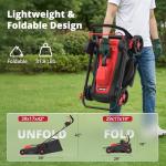 AMERISUN 14-Inch Electric Lawn Mower with Mulch Bag