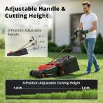 AMERISUN 14-Inch Electric Lawn Mower with Mulch Bag