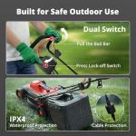 AMERISUN 14-Inch Electric Lawn Mower with Mulch Bag