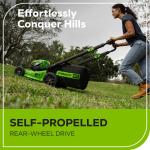 Greenworks 80V Self-Propelled 21" Mower with Batteries