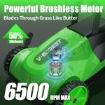 V-MODEST Cordless Electric Lawn Mower with Batteries