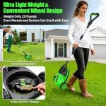 V-MODEST Cordless Electric Lawn Mower with Batteries