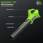 Greenworks 40V Cordless Lawn Mower, Blower, and Trimmer