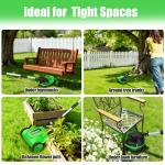 V-MODEST Cordless Electric Lawn Mower with Batteries