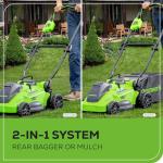 Greenworks 40V Cordless Lawn Mower, Blower, and Trimmer