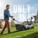 40V Cordless Electric Lawn Mower with Mulching