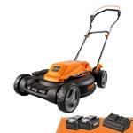 LawnMaster 19-inch Cordless Brushless Mower with Batteries