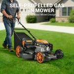 Efurden 21" Self-Propelled Gas Lawn Mower