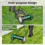 Goplus 14-Inch Manual Push Reel Lawn Mower