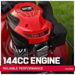 144cc Gas Lawn Mower with Adjustable Cutting Heights