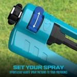 Aqua Joe Indestructible Metal Oscillating Sprinkler