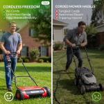 Walensee 16" Battery-Powered Reel Lawn Mower