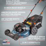 SENIX 22-Inch Self-Propelled Gas Lawn Mower