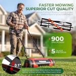 Walensee 16" Battery-Powered Reel Lawn Mower