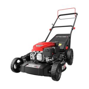 AMERISUN AV8621S1 Lawn Mower, Black and Red