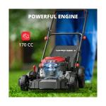 AMERISUN AV8621S1 Lawn Mower, Black and Red