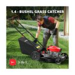 AMERISUN AV8621S1 Lawn Mower, Black and Red