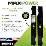 42" Mower 2-Blade Set for MTD, Cub Cadet