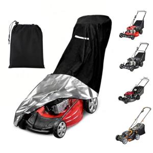 Heavy Duty Waterproof Lawn Mower Cover with Drawstring