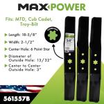 Maxpower 3-Blade Set for 54" Craftsman Mowers