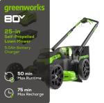 Greenworks 80V 25" Self-Propelled Lawn Mower