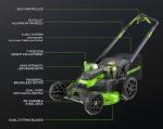 Greenworks 80V 25" Self-Propelled Lawn Mower