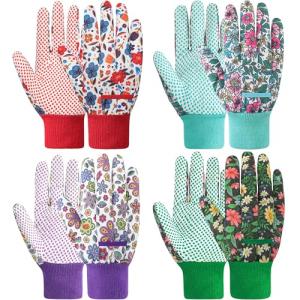 DOFOWORK Women’s Soft Garden Gloves - 3 Pairs