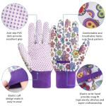 DOFOWORK Women’s Soft Garden Gloves - 3 Pairs