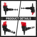 Carbbia 2 Pack 90 Degree Gas Shut Off Valves
