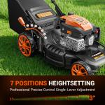 Self-Propelled Gas Lawn Mower with 170cc Engine