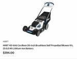 HART 40V 20" Self-Propelled Lawn Mower Kit
