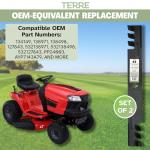 Commercial Mulching Lawn Mower Blades 42 Inch 2 Pack