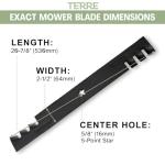 Commercial Mulching Lawn Mower Blades 42 Inch 2 Pack