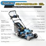 Self-Propelled Gas Lawnmower with Adjustable Cutting Height