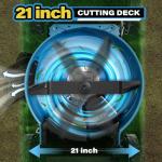 Self-Propelled Gas Lawnmower with Adjustable Cutting Height