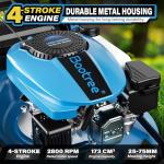 Self-Propelled Gas Lawnmower with Adjustable Cutting Height