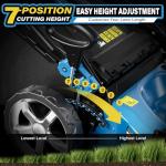 Self-Propelled Gas Lawnmower with Adjustable Cutting Height