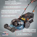 SENIX 22-inch Gas Self-Propelled Lawn Mower