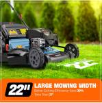 SENIX 22-inch Gas Self-Propelled Lawn Mower