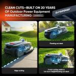 Sunseeker S4 Robot Lawn Mower with AI Navigation