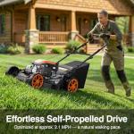 GasXcel 21" Self-Propelled 4-in-1 Lawn Mower
