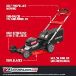 CRAFTSMAN V20 Self-Propelled 21" Mower with Batteries